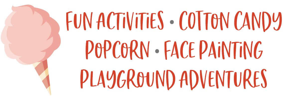 Cotton Candy - Playground Adventures - Fun Activities - Popcorn - Face Painting