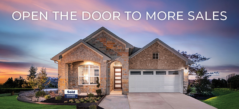 Open the Door to More Sales, image of house and sold sign