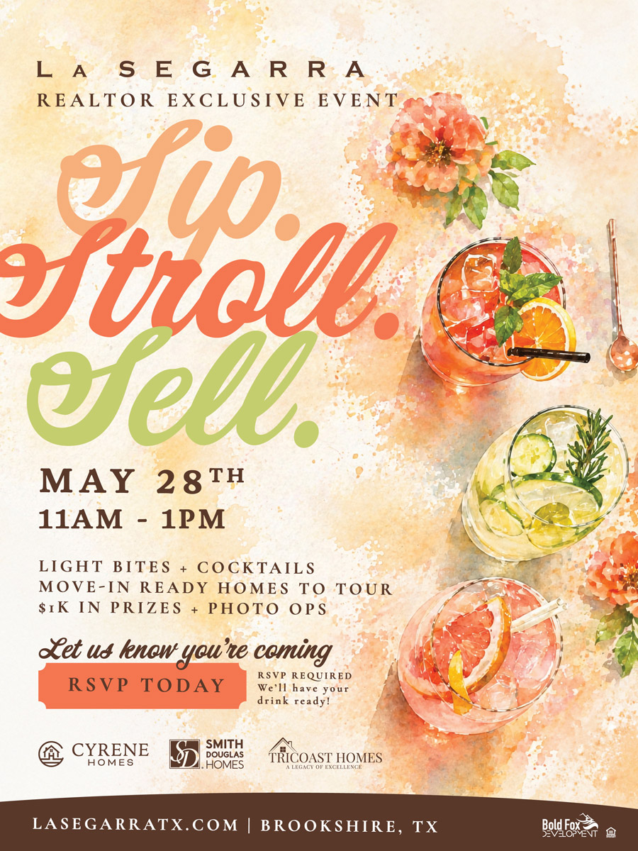 Sip. Stroll. Sell. at La Segarra in Brookshire