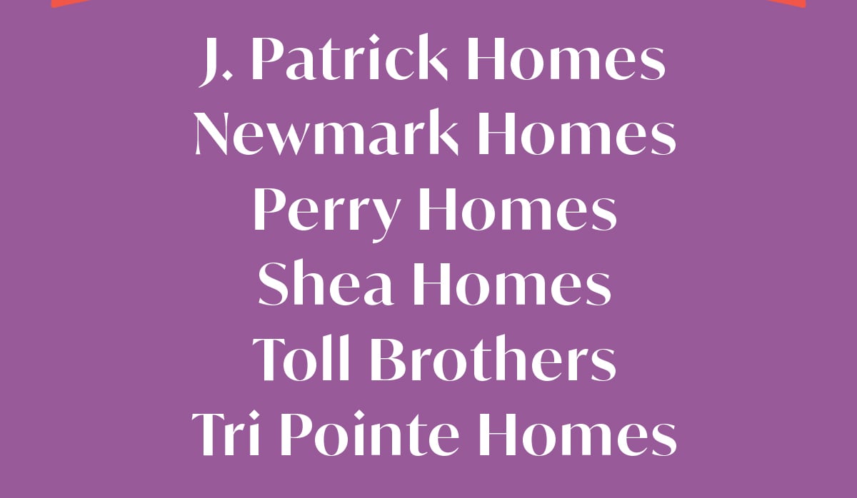14 model homes