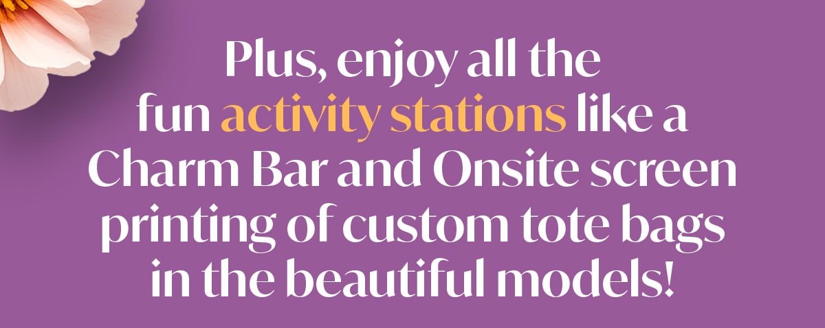 Enjoy fun activity stations